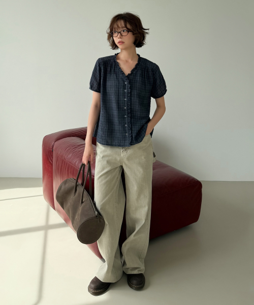 Cargo dyeing denim pants [TISP06DP01]_Beige