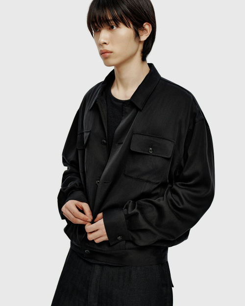 Soft Drapery Jacket - Black