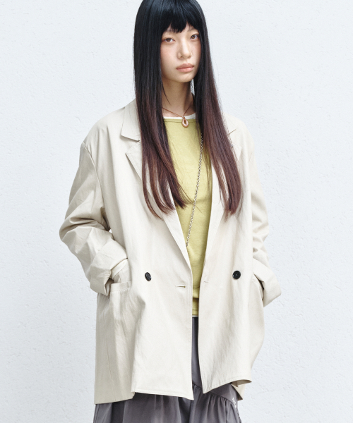 DOUBLE TAILORED JACKET_CREAM