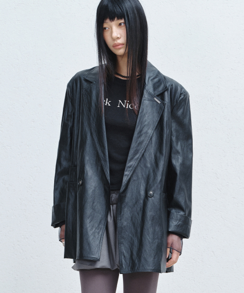 DOUBLE TAILORED JACKET_BLACK