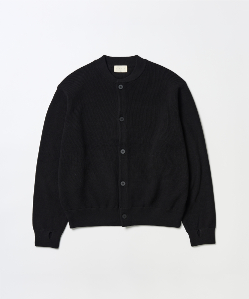 Минималистичный кардиган с прорезями для пальцев (Black