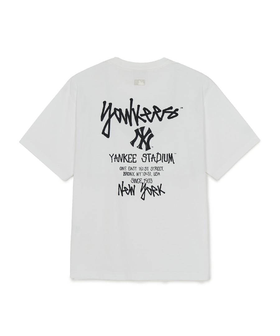Оверсайз футболка Basic Street с принтом на спине NY (White)