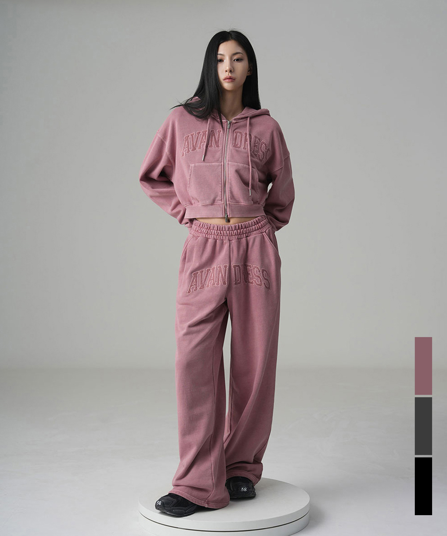 [SET] Felt 3D Pigment Zip-up + Felt 3D Pigment Wide брюки