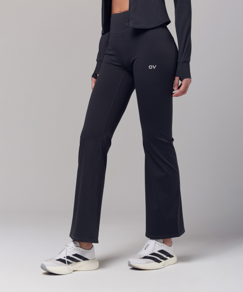 (W)Technol-OV™ COMFY FLEX FLARE LEGGINGS (CHARCOAL)