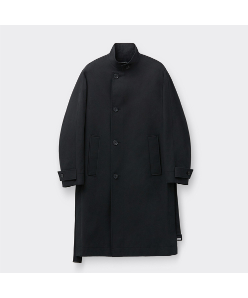 черный Highneck Trench пальто CWCAS26111BKX
