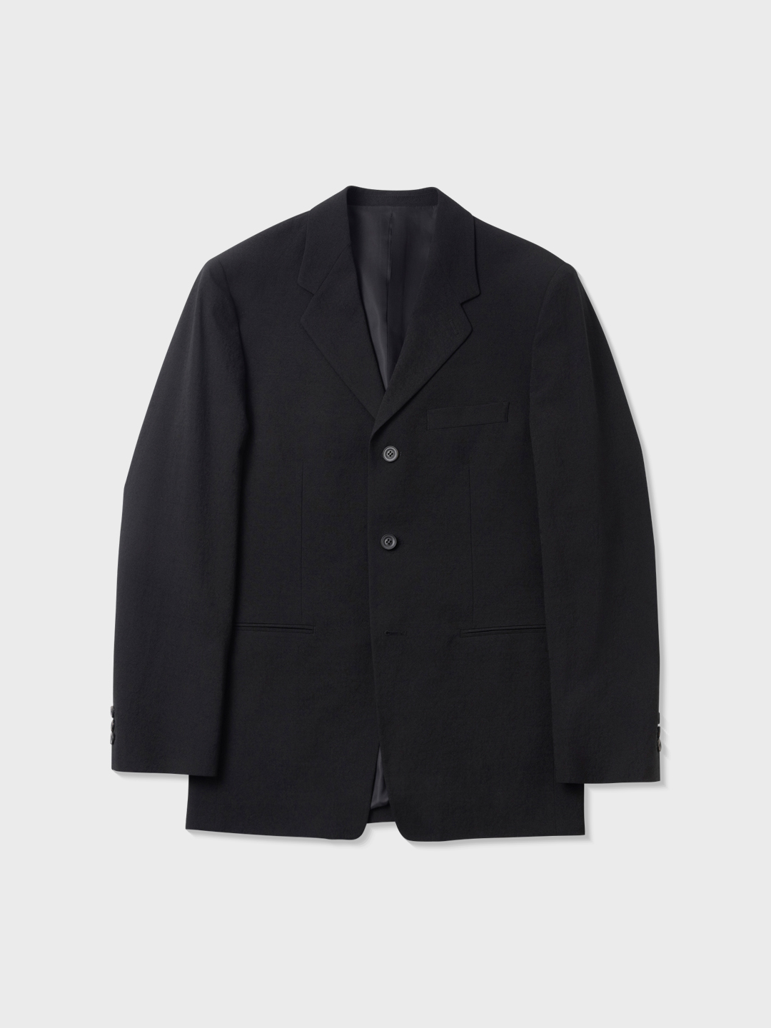 Блейзер из тропической шерсти добби (BLACK)