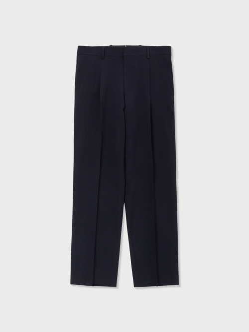 Брюки из тропической шерсти добби (NAVY)