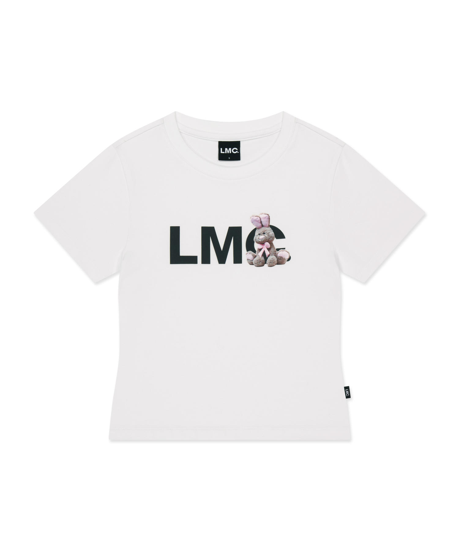 WM BUNNY OG CROPPED TEE white