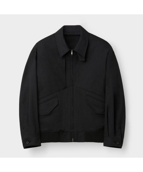 черный Cotton Collar Blouson CWUAM26312BKX