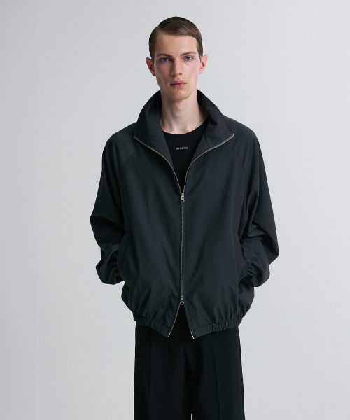 TWO WAY ZIP JACKET CHARCOAL