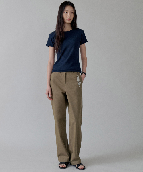 Cotton Straight Pocket брюки_хаки