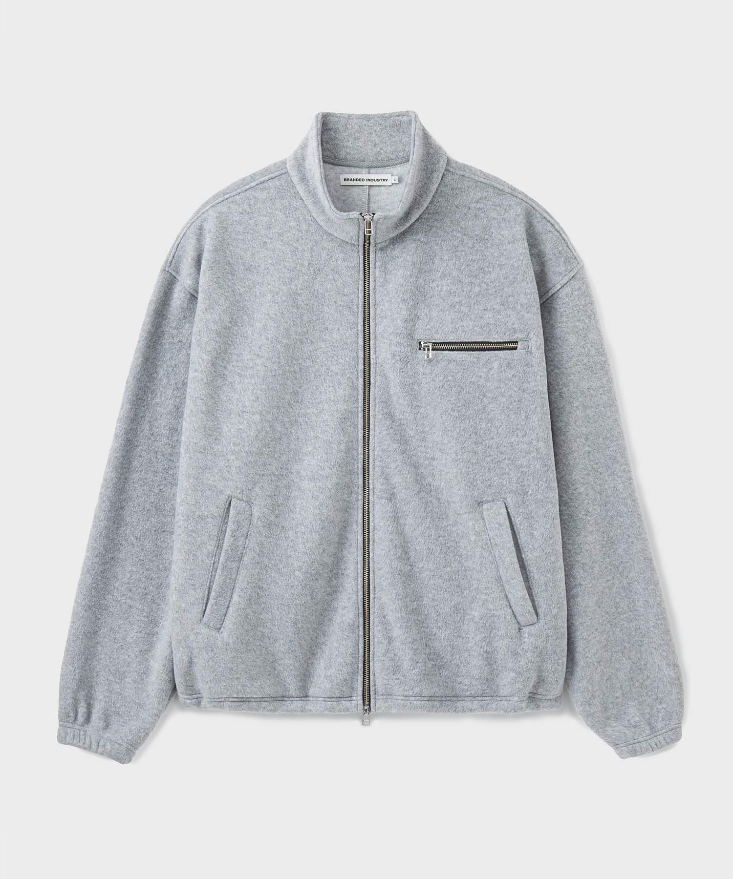 CITY FLEECE ZIP-UP JACKET [MELANGE GRAY]