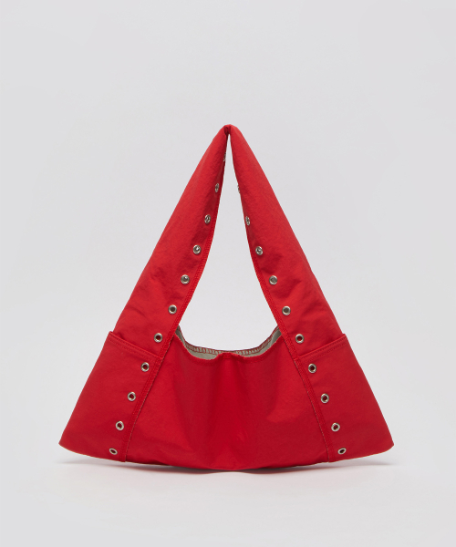 Small eyelet shoulder bag(Red)_OVBSM26152RED