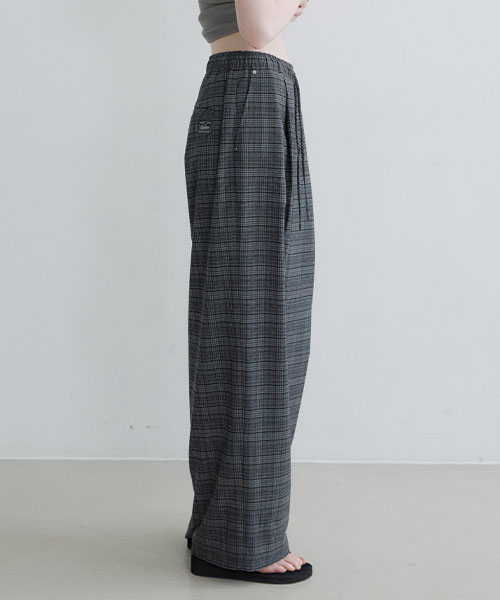 Check banding pants [KNSS06PT07]_черный