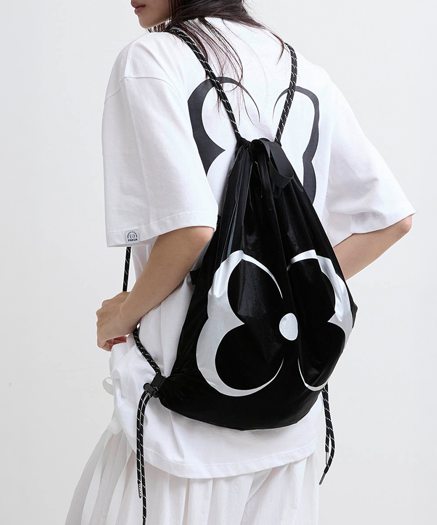 BUTTERFLY LOGO DRAWSTRING BAG