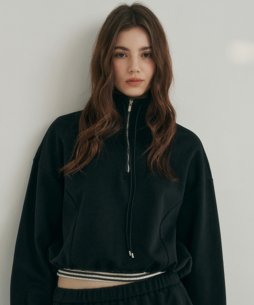 Line Half-Zip-Up Setup black
