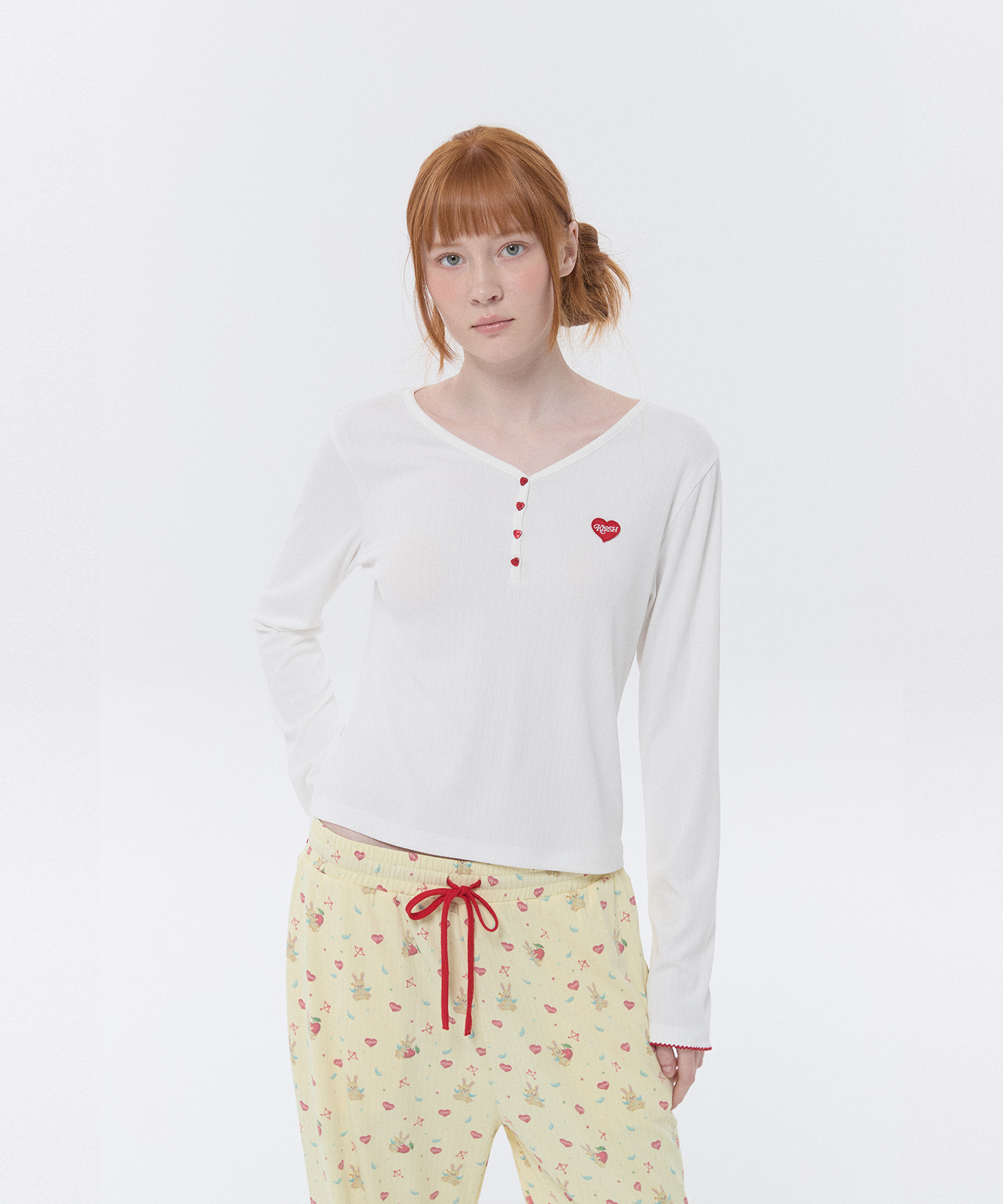 KIRSH MELLOW LONG PAJAMA SET(YELLOW)