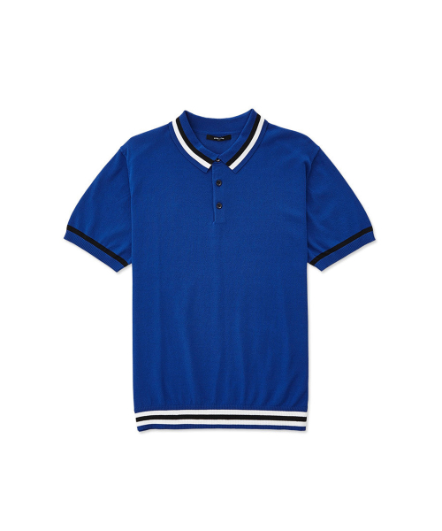 DIEMS [GOLF] трикотажная футболка поло Blue (classic fit)_DGKUB03CSL