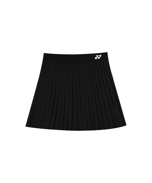 265PS001F 블랙 여성용 허리밴드 플리츠 테니스 스커트