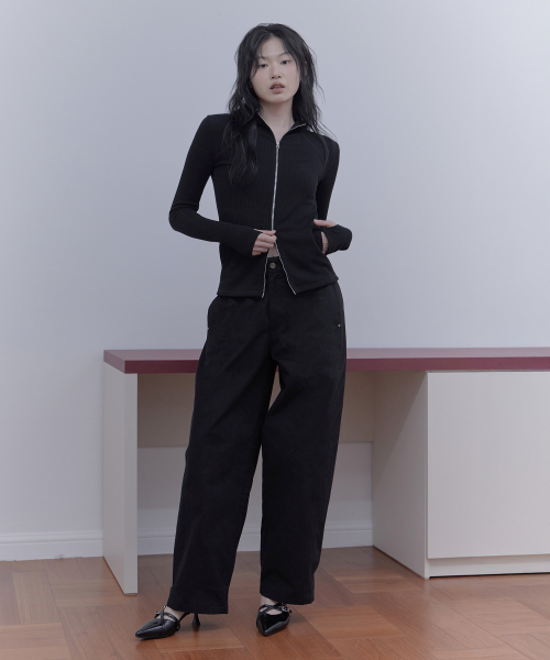 essential cotton pants (BK)