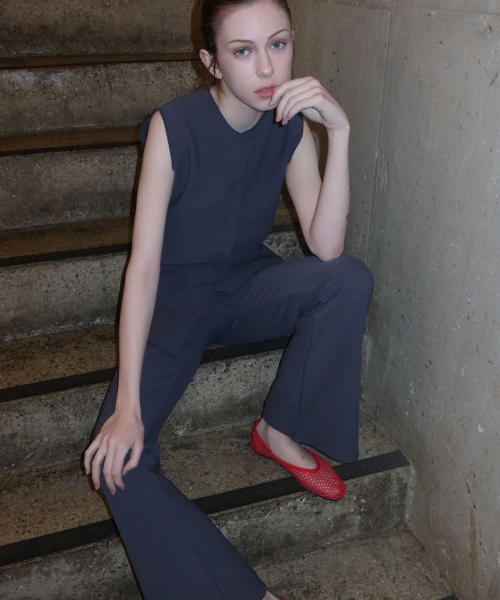 Стрейчевый костюм slim fit_Grey