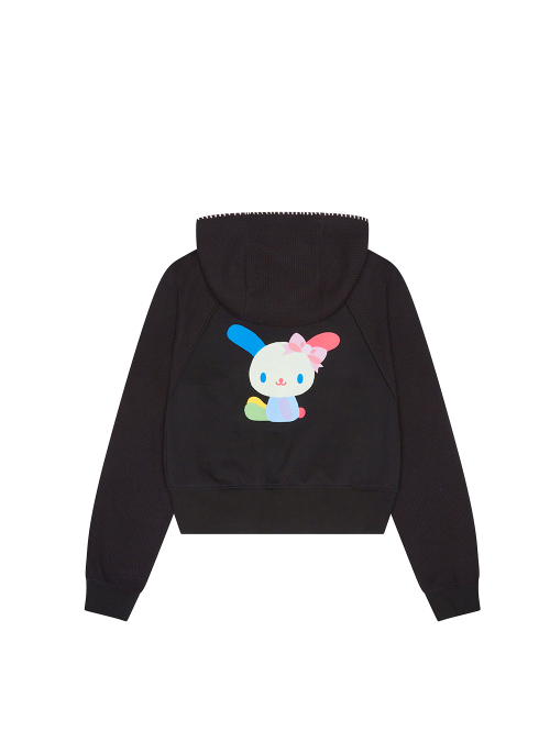 USAHANA HOODED ZIP-UP [BLACK]