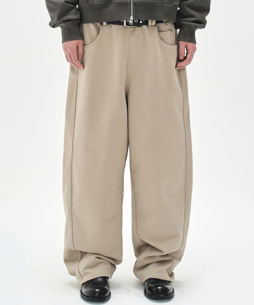 Свитпанты под деним изогнутого кроя - Chino Beige -