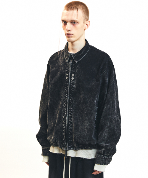 Washed Blouson Jacket