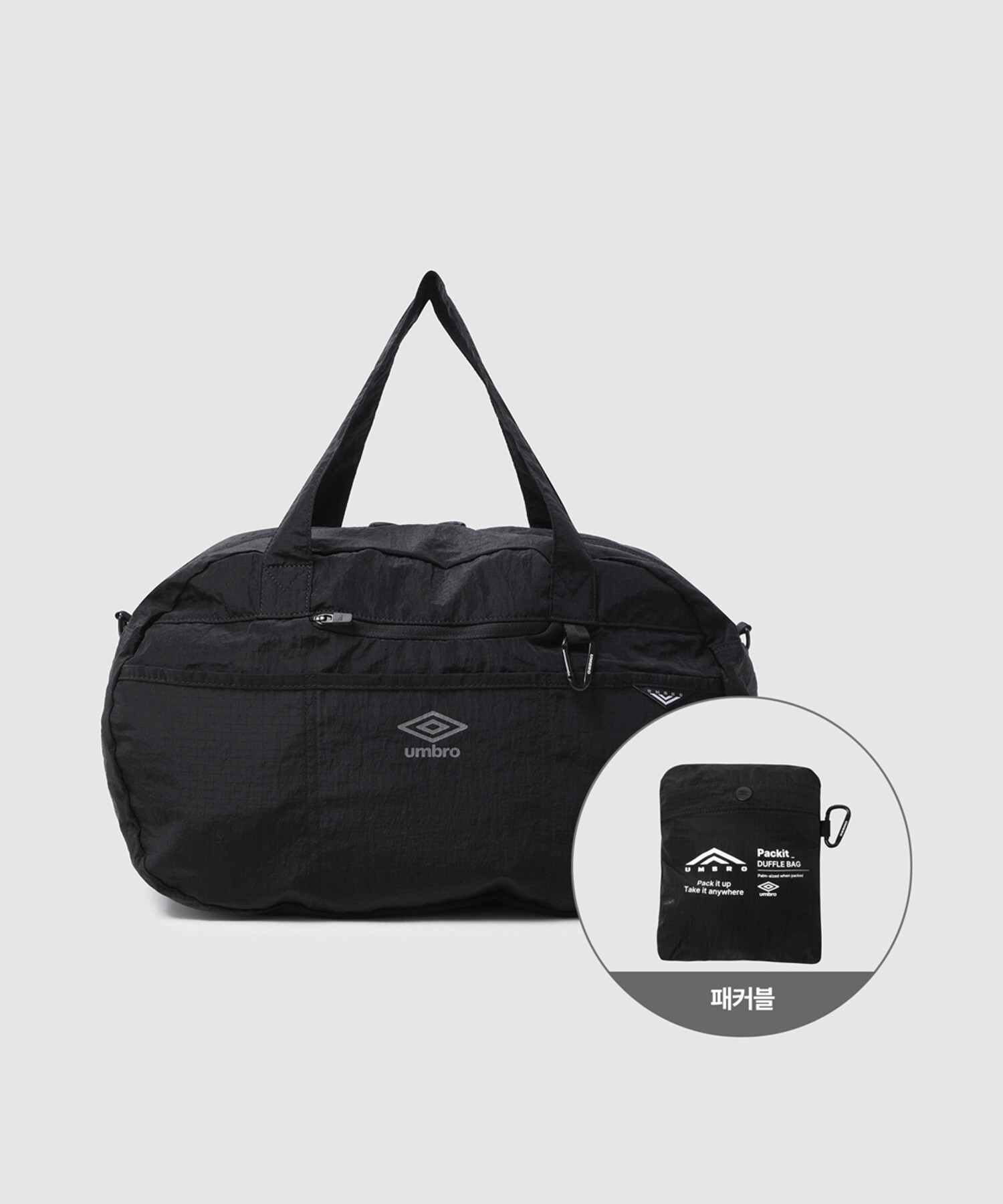 Легкая складная сумка-дафл Packable Black UR223CBG43
