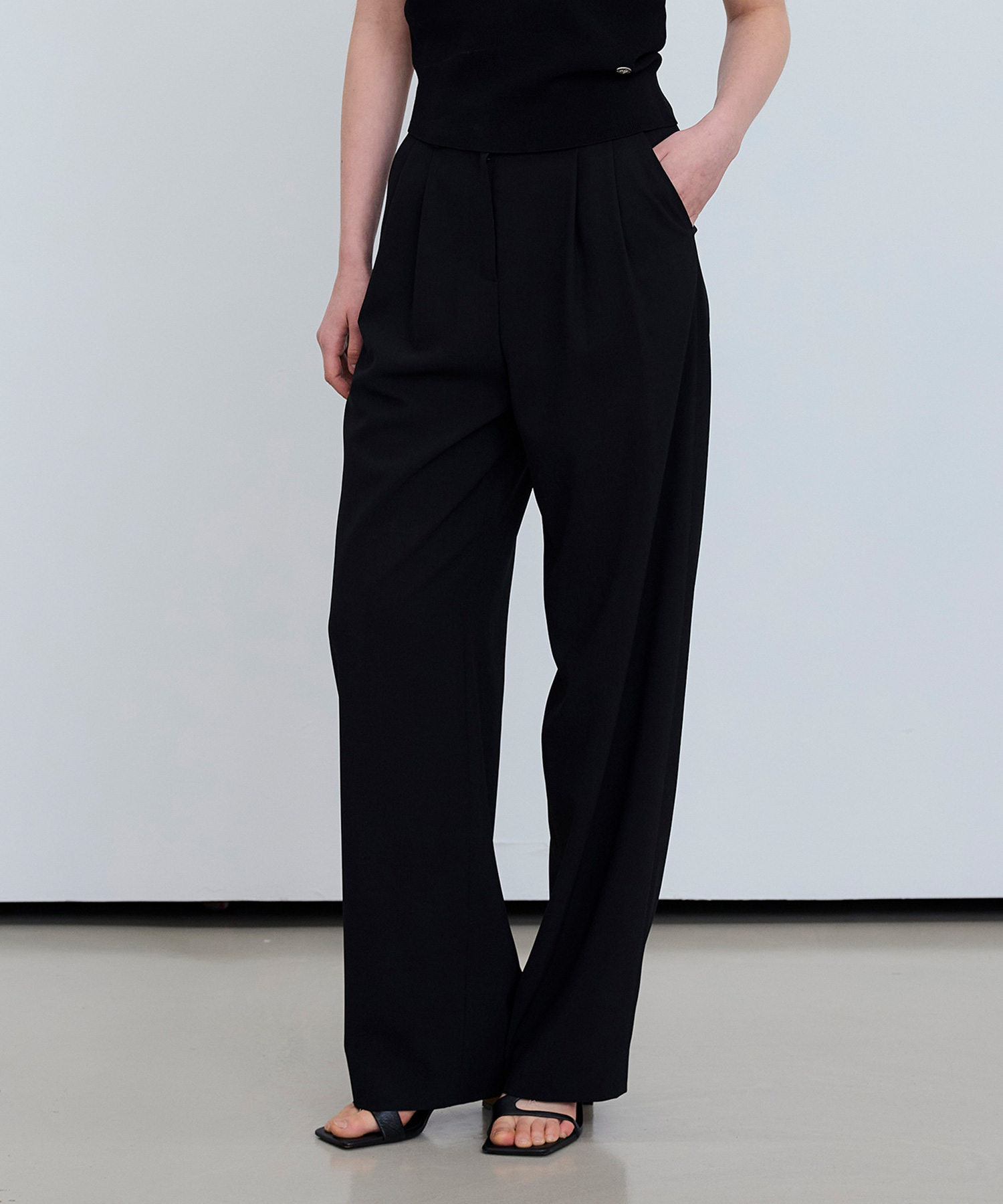 [ON][W][Cool][Choose two tuck] Summer Daily Wide Slacks - 3color