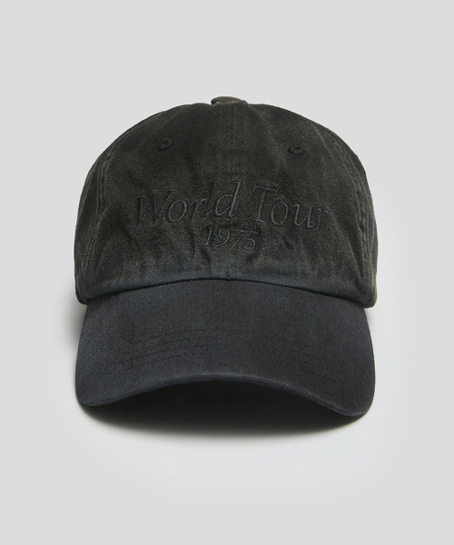 WORLD TOUR CAP (WASHED BLACK)