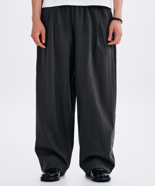 Широкие спортивные штаны с двойным карманом (Dark Grey)