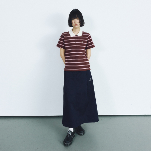 Women's Stripe Pique рубашка 1731 Dark Brown