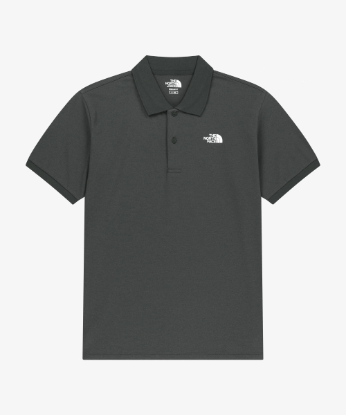 NT7PS01K WHITE LABEL поло Baden с коротким рукавом CHARCOAL GREY