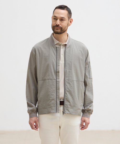 Нейлоновый бомбер DIEMS Motion-Free Cool_Beige_DJPUB04CSD