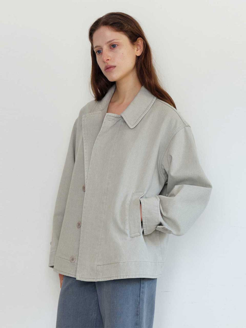 Oversized Half Jacket(Khaki)