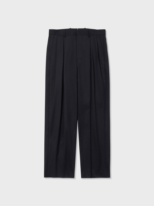 Шерстяные брюки Solotex Multi Pleated (BLACK)