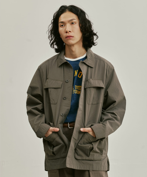 UO GARMENT FATIGUE JACKET KHAKI