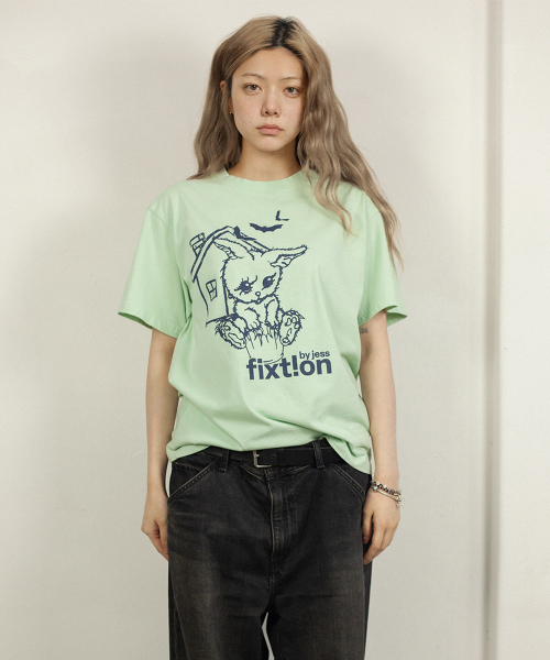BUNNY FIXT!ON TEE (MINT GREEN)