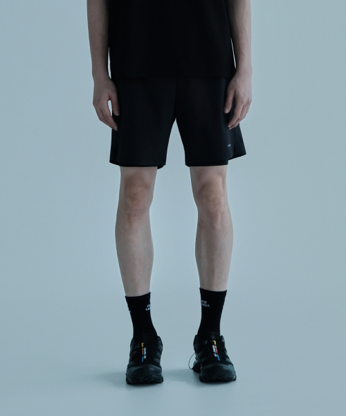Шорты 2в1 Active 7 дюймов с тайтсами, Black