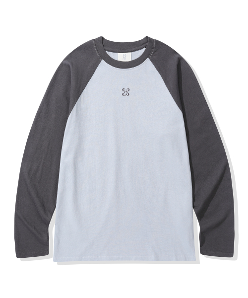 (Women) Raglan Color-Block лонгслив Sky Blue