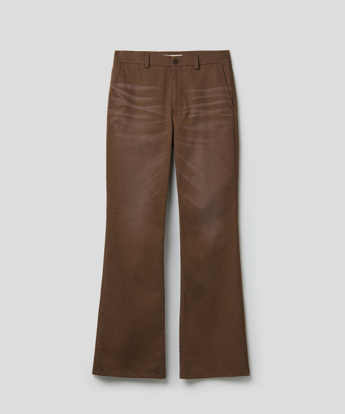 BLUES FLARE CHINO PANTS (BROWN)