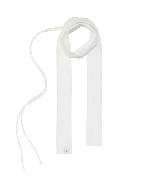 TCM layered chiffon scarf (white)