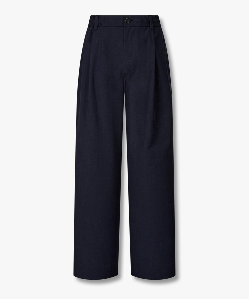 [MEN] Базовые брюки на резинке с одной складкой_Navy 9156231193
