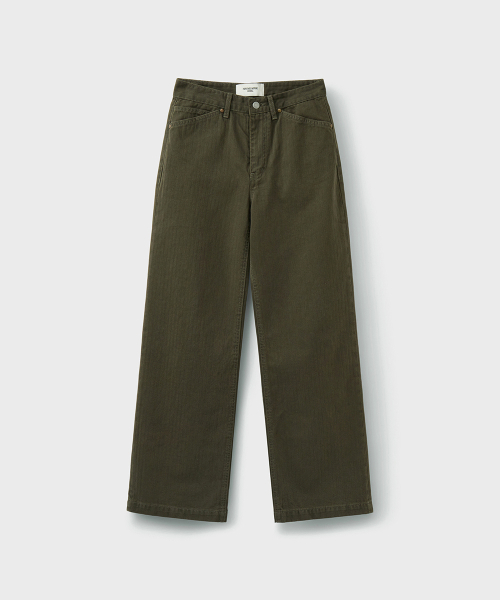 REGULAR CINCH TROUSER [хаки]