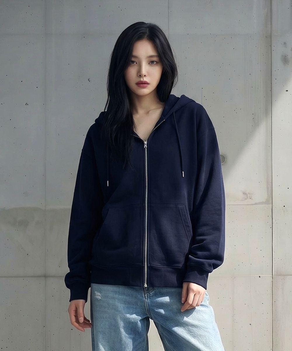 Eli 2WAY Oversized-fit Hooded на молнии 4 цвет [BLBH_6001]