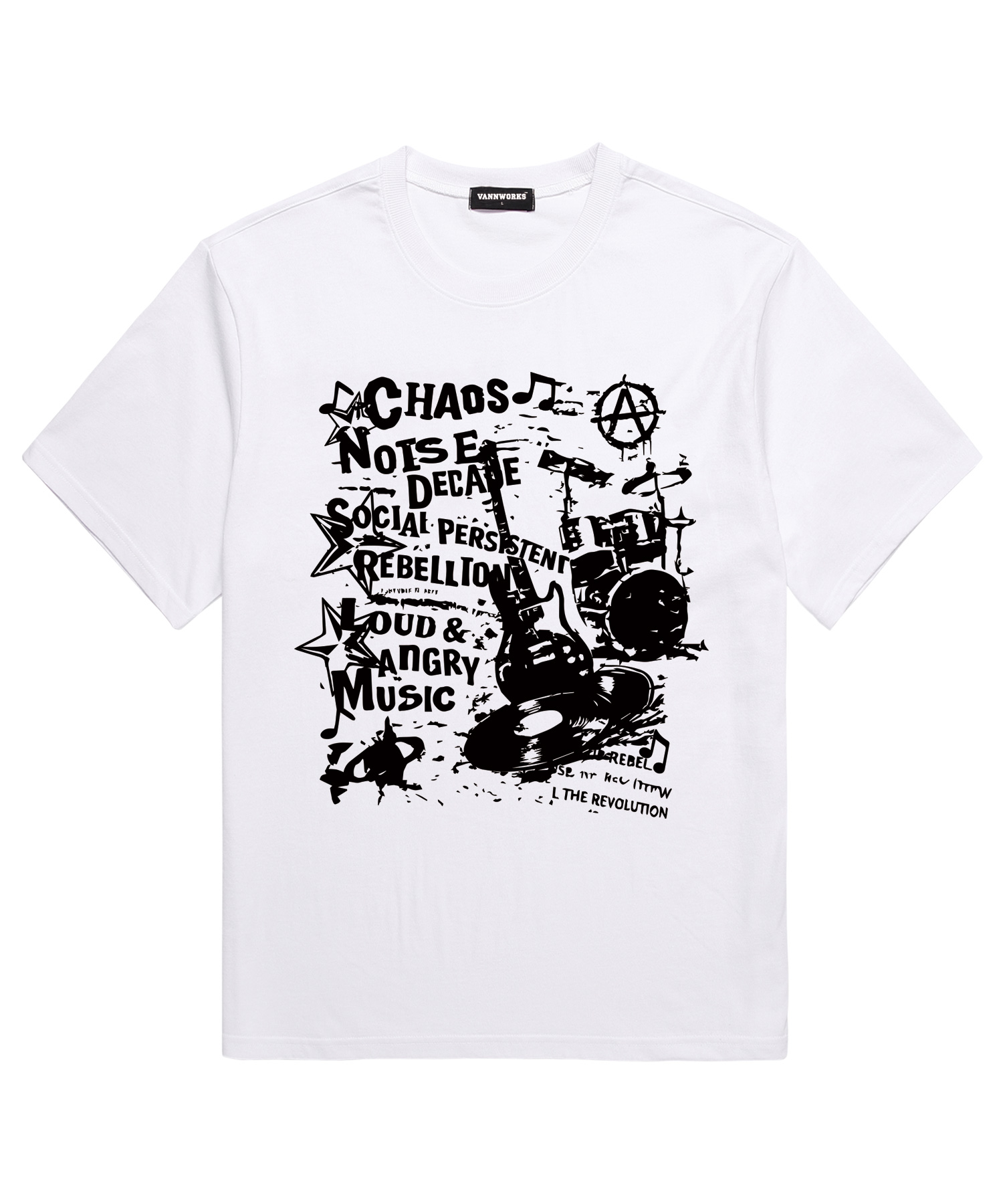 CHOAS MUSIC Short Sleeve футболка (VS0222) белый