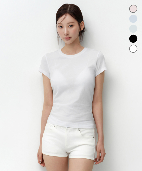 무신사 스탠다드 우먼 우먼즈 시어 슬림 티셔츠 (5 colors)