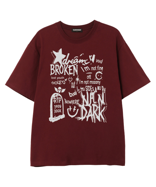 BROKEN звезда t-shirtshirt (VS0224)