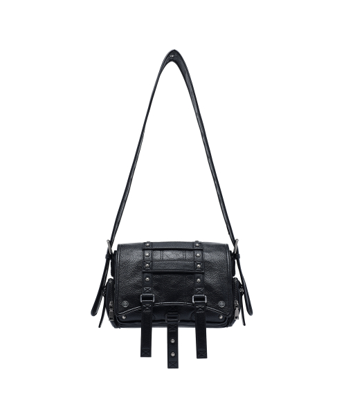 Op. 10 VLAD STUDDED CROSS BAG BLACK